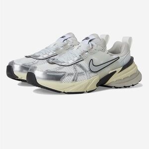 Nike Women's Sneakers - White, Black, and Cream